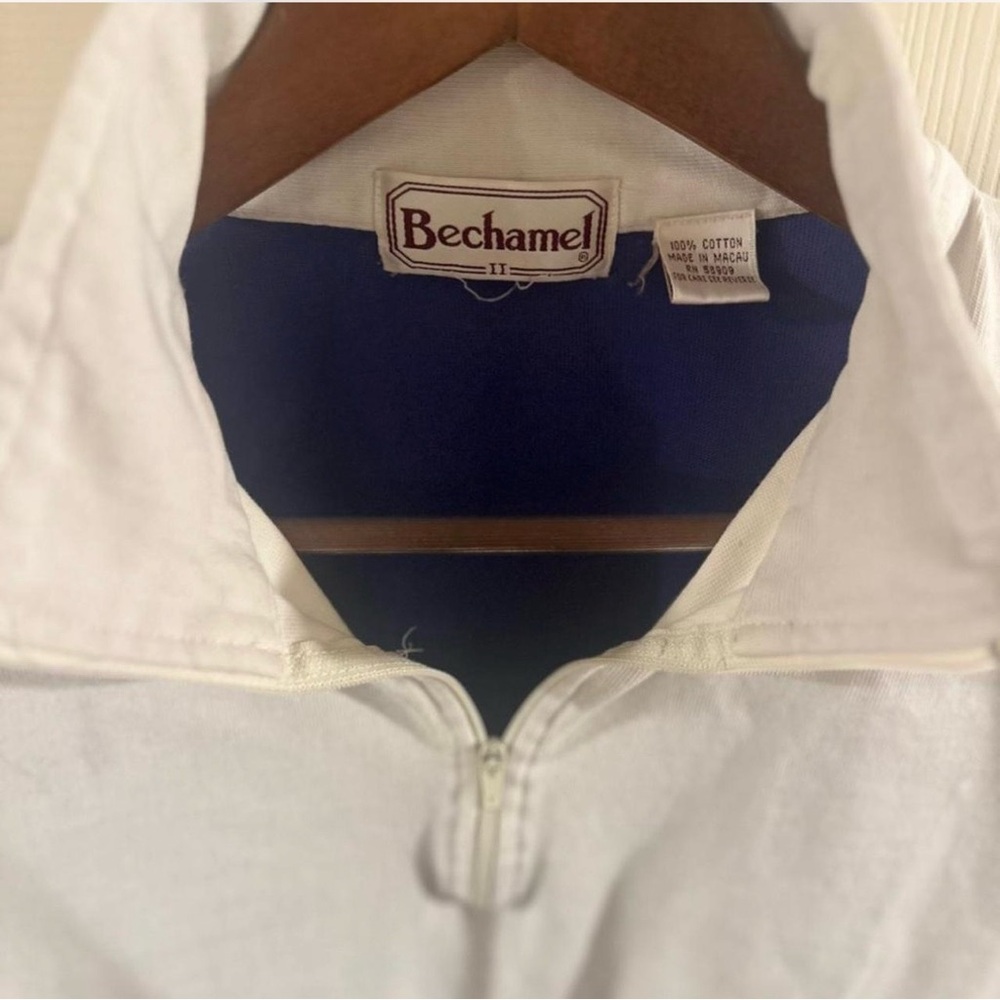 VTG Retro Quarter-Zip Rugby Pullover Size L/XL - Picture 2 of 3